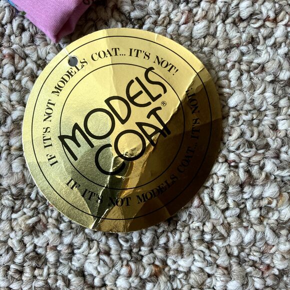 NWT Vintage Models Coat Nightgown Size 8 M Pink Floral Snap Granny House Coat - Picture 8 of 12